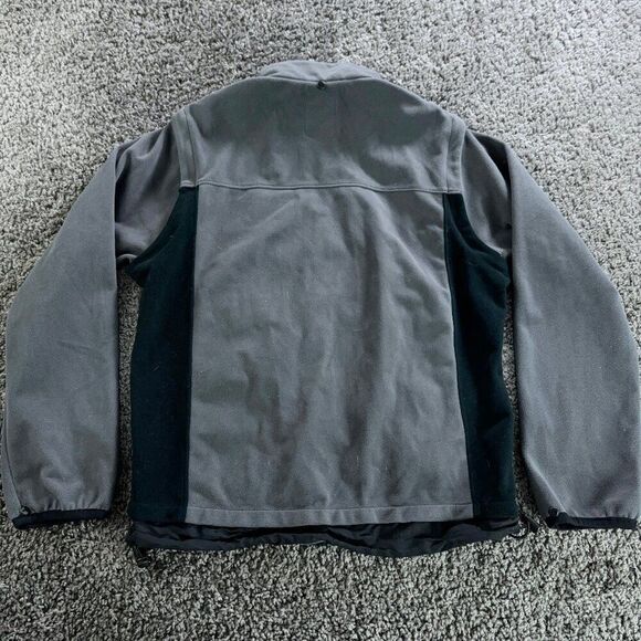 Lafuma Fleece Jacket Mens Medium Gray Black Full Zip Convertible to Vest - Picture 7 of 11
